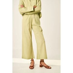 La Maregold The Nicole Pant - XS Seedling Seersucker